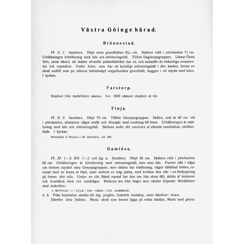 entry for Gumlösa in Tynell (p. 38)