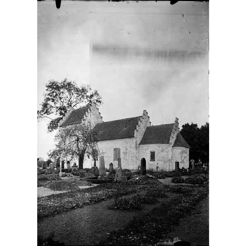 Sourca caption: "Hannas kyrka [...] Kyrkan från söder."