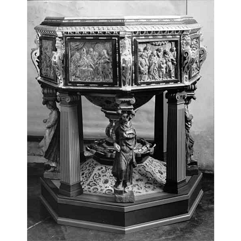 Source caption: Holmby kyrka [...] Dopfunt."