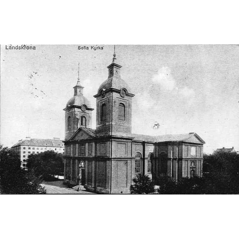Source caption: "Sofia Albertina kyrka [...] Kyrkan från sydväst."