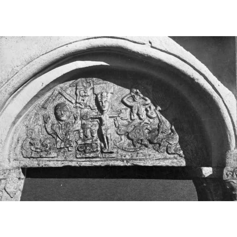 Source caption: "Linderöds kyrka [...] Portal. Tympanon."