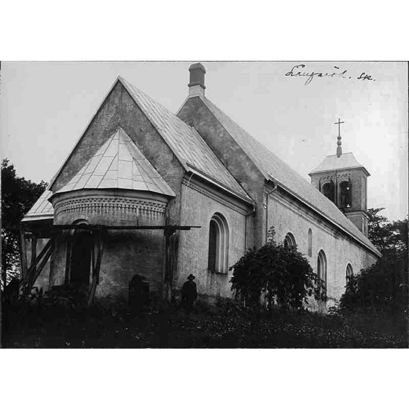 Source caption: "Långaröds kyrka [...] Kyrkan från nordöst."
