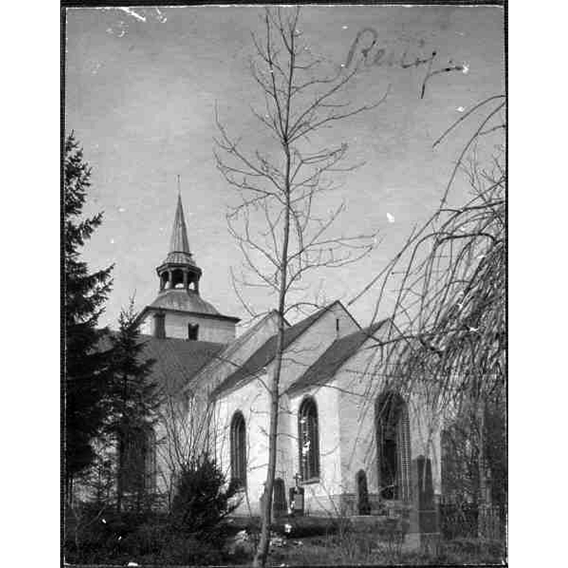 Source caption: "Reslövs kyrka [...] Kyrkan från sydöst."