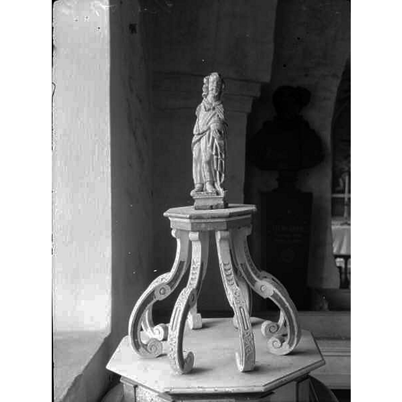 Source caption: "Sankt Ibbs gamla kyrka [...] Dopfuntslock, från 1600-talet."