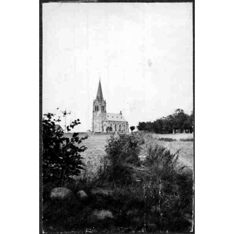 Source caption: "Sankt Ibbs Nya kyrka (Allhelgonakyrkan) [...] Kyrkan från sydväst." [NB: the new church would become redundant  in 1995 and be used to house the Tycho Brahe Museum]