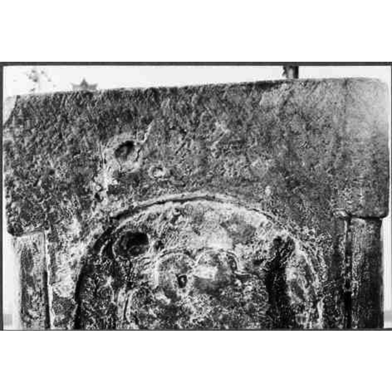 Source caption: "Vankiva kyrka [...] Dopfunt före restaurering. Detalj."