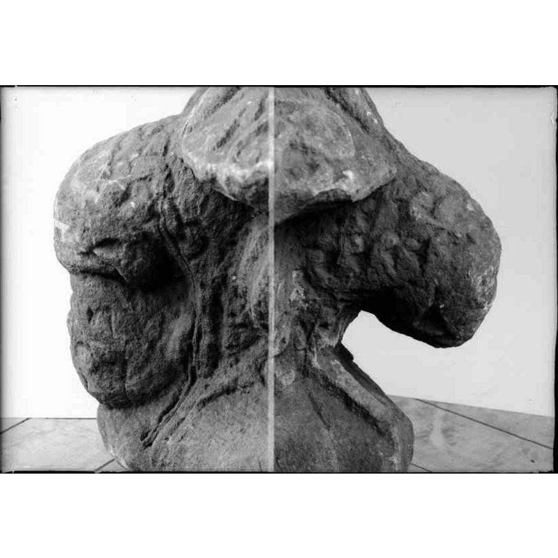 only two remain; they appear to be animal heads