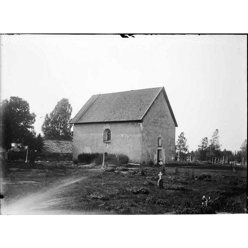 Source caption: "Dädesjö gamla kyrka [...] Kyrkan från sydöst."