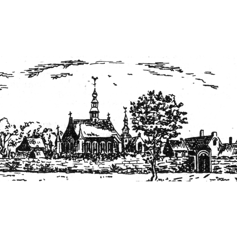 Source caption: "Noordgouwe_Karthuizerklooster/Driekoningenkerk"