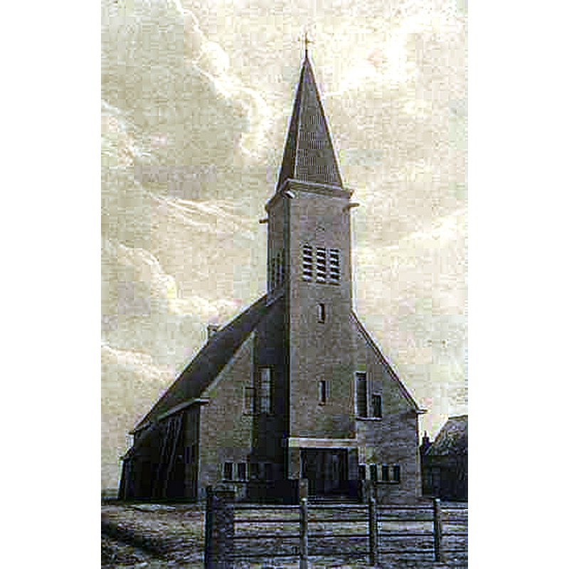 Source caption: "Hervormde kerk in Schoonebeek - Schoonebeek, Europaweg 116 - Hervormde kerk."