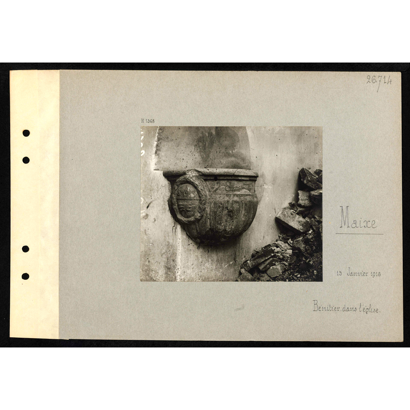 notice the debris in the bottom-left corner of the image -- the church bas badly damaged in WWI
