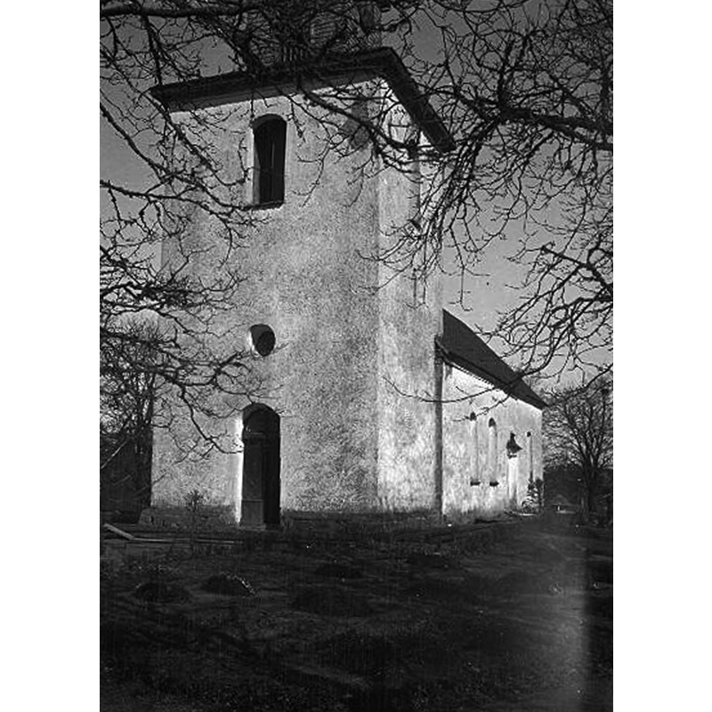 Source caption: "Skepperstads kyrka [...] Kyrkan mot sydväst."