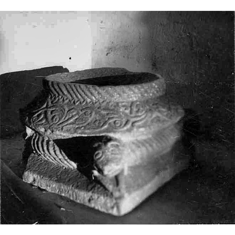 Source caption: "Skepperstads kyrka [...] Dopfunt, fundament."