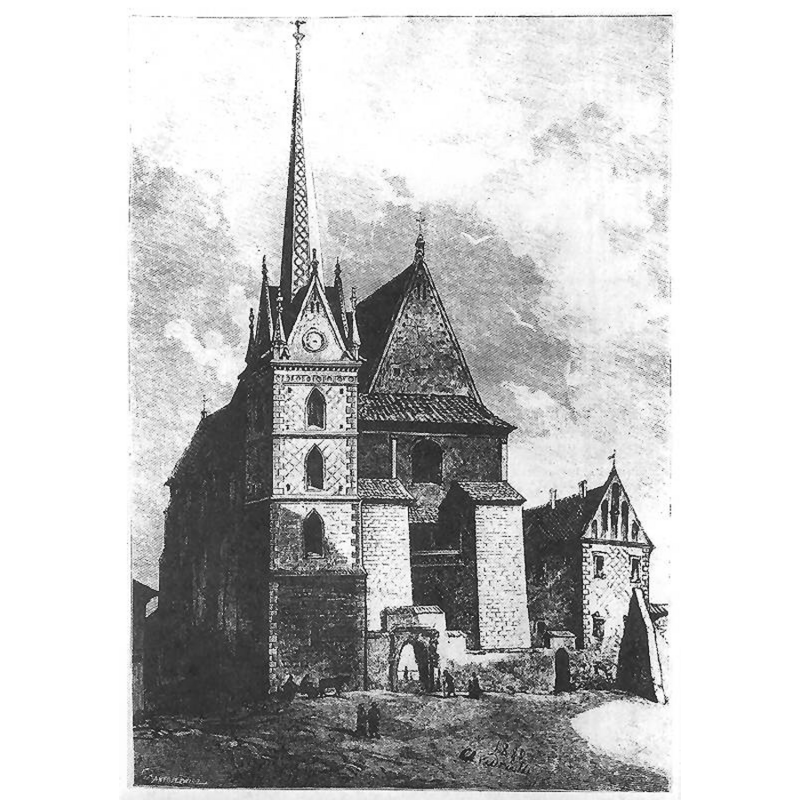 the church in a 1895 drawing