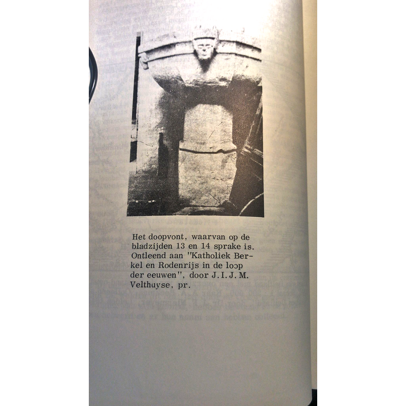 with a photograph of the font