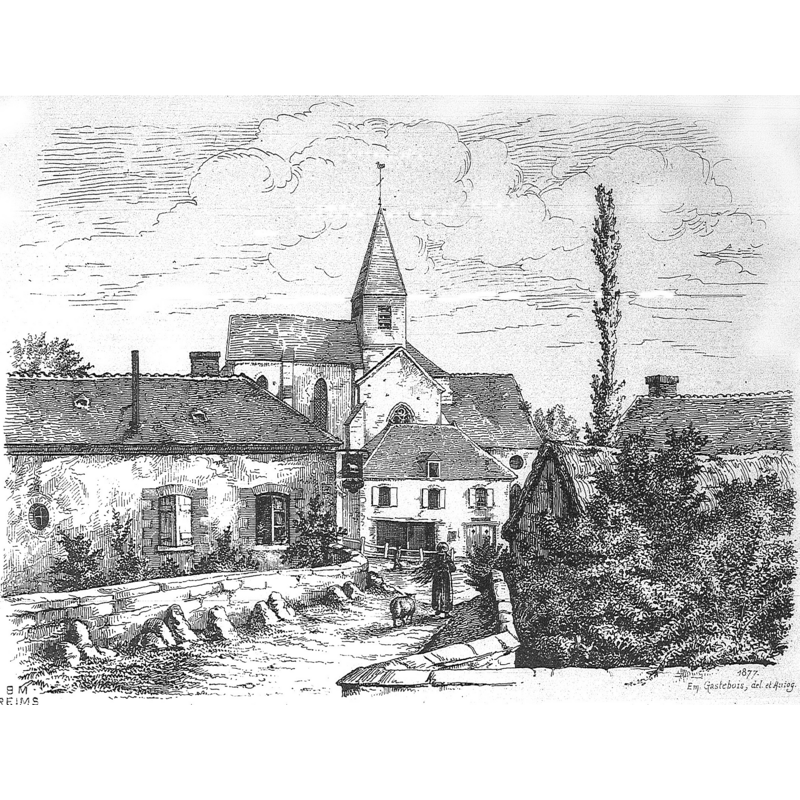 Source caption: "vue du Thoult par Gastebois."