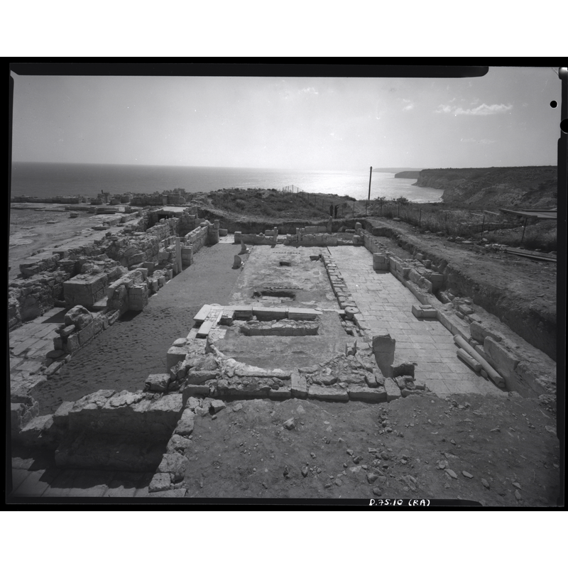 Source caption: "Baptistery, Episcopal precinct, Kourion, Cyprus - General view from east"
