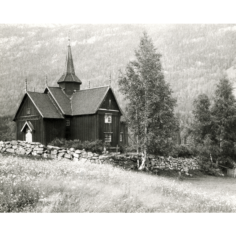 Source caption: "Nore stavkirke i Nore, Buskerud"