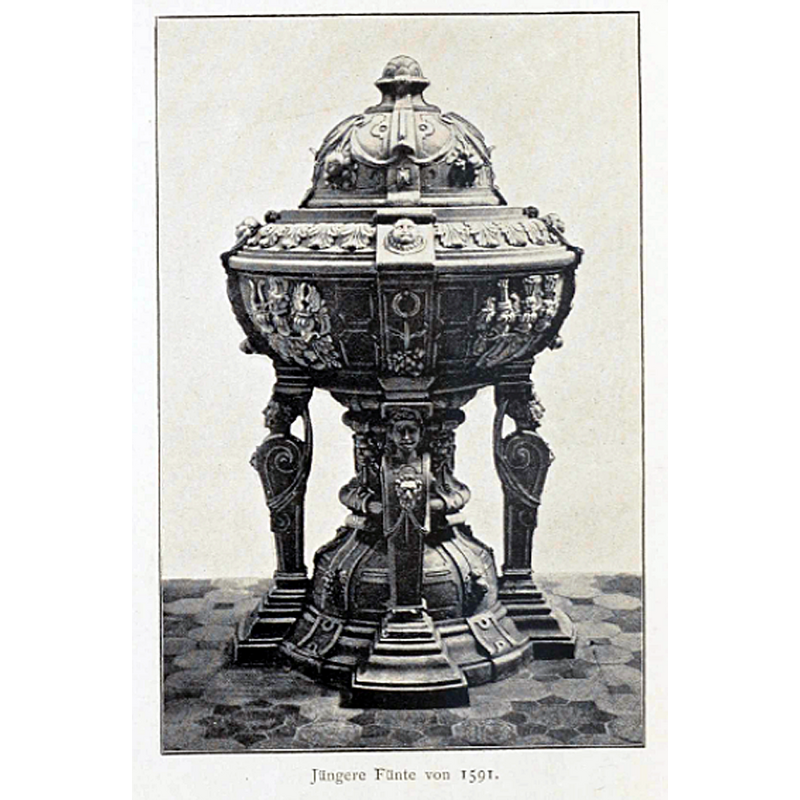 the baptismal font of 1591