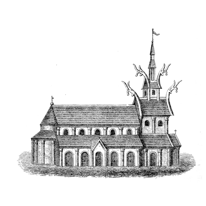 Source caption: "þíngmannakirkja. Image extracted from page 66 of Alþíngisstaður hinn forni við Öxará …, by GUðMUNDSSON, Sigurñur. Original held and digitised by the British Library HMNTS 10281.h.4."