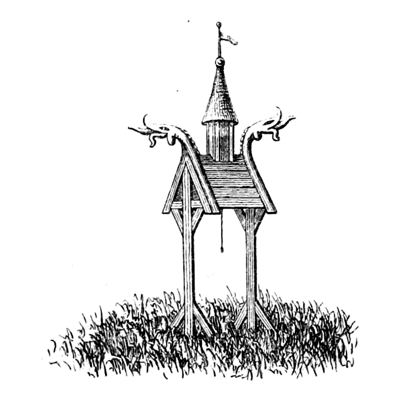 Source caption: "þíngmannakirkja. Image extracted from page 65 of Alþíngisstaður hinn forni við Öxará …, by GUðMUNDSSON, Sigurñur. Original held and digitised by the British Library HMNTS 10281.h.4."