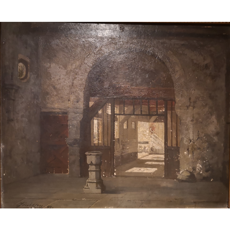 the font inside the Ermitage? -- the hermitage had been demolished in 1880 [cf. FontNotes]