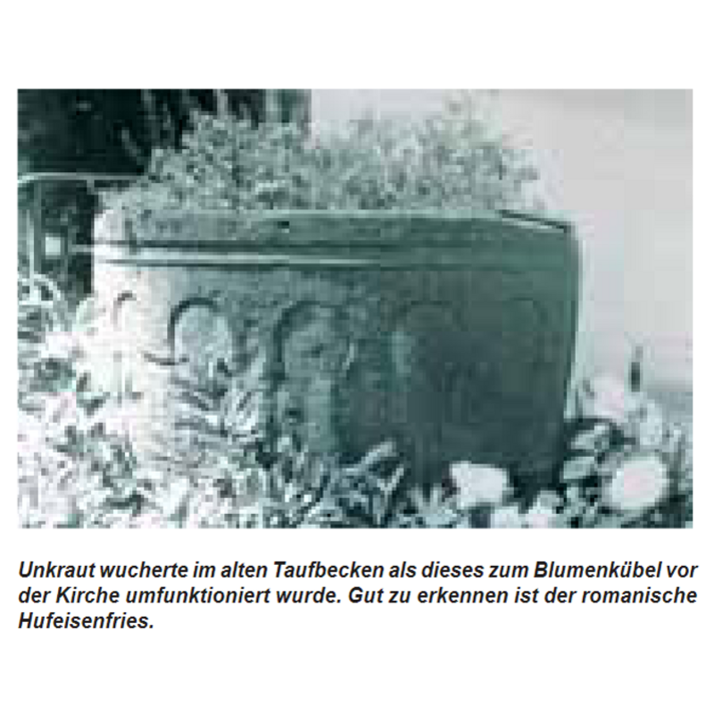 showing the font being used as a planter