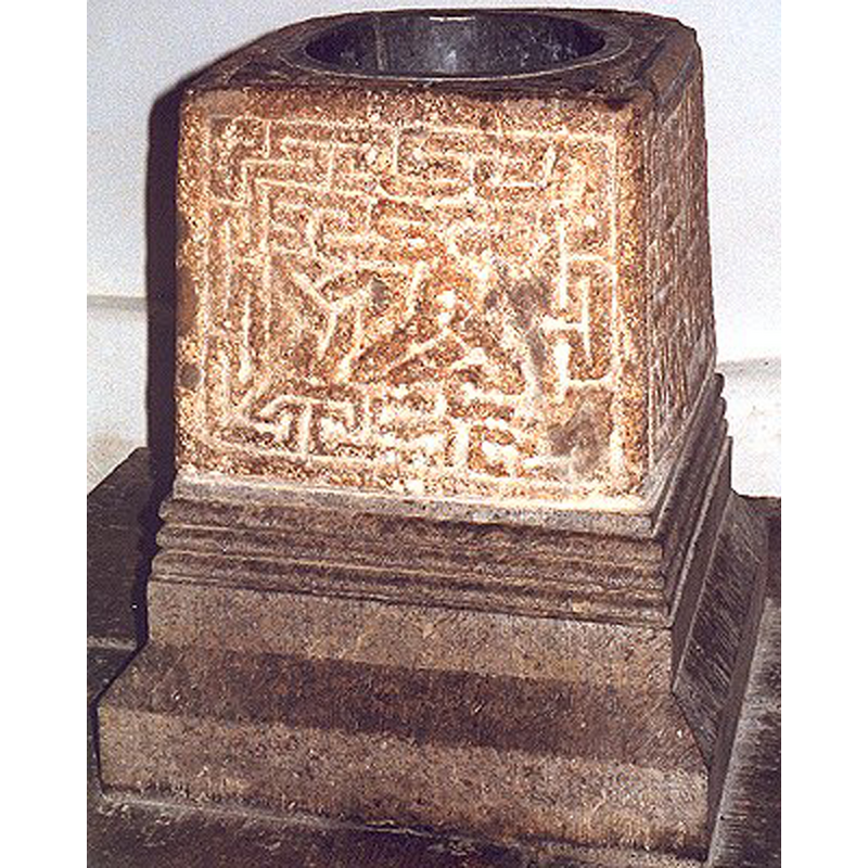 front side of the base