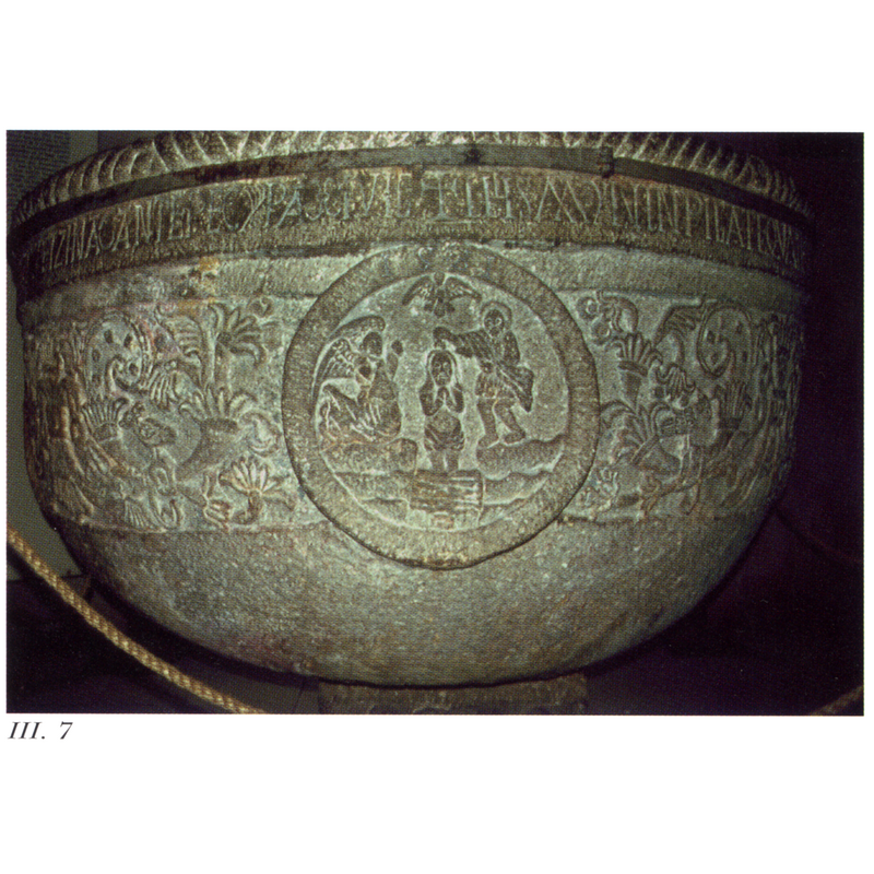 one of the sides with the central medallion