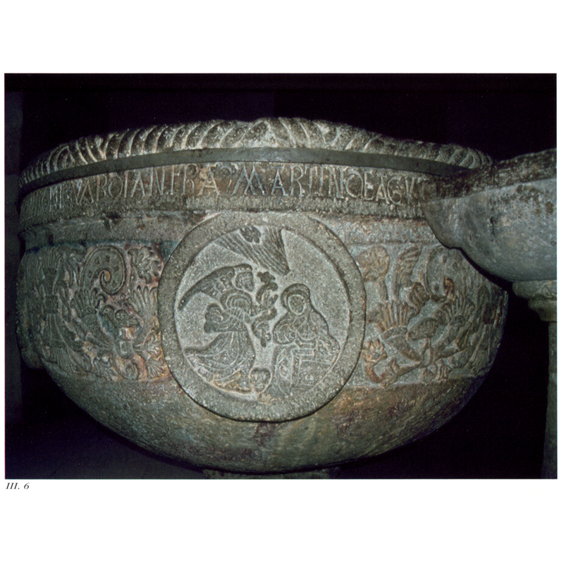 note the holy-water stoup (?) next to the font [cf. Font notes for details]