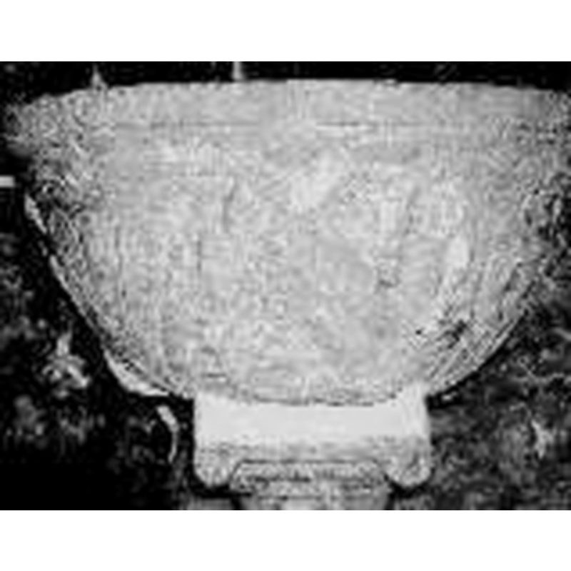 all around the sides and underbowl, except where the shield symbols protrude