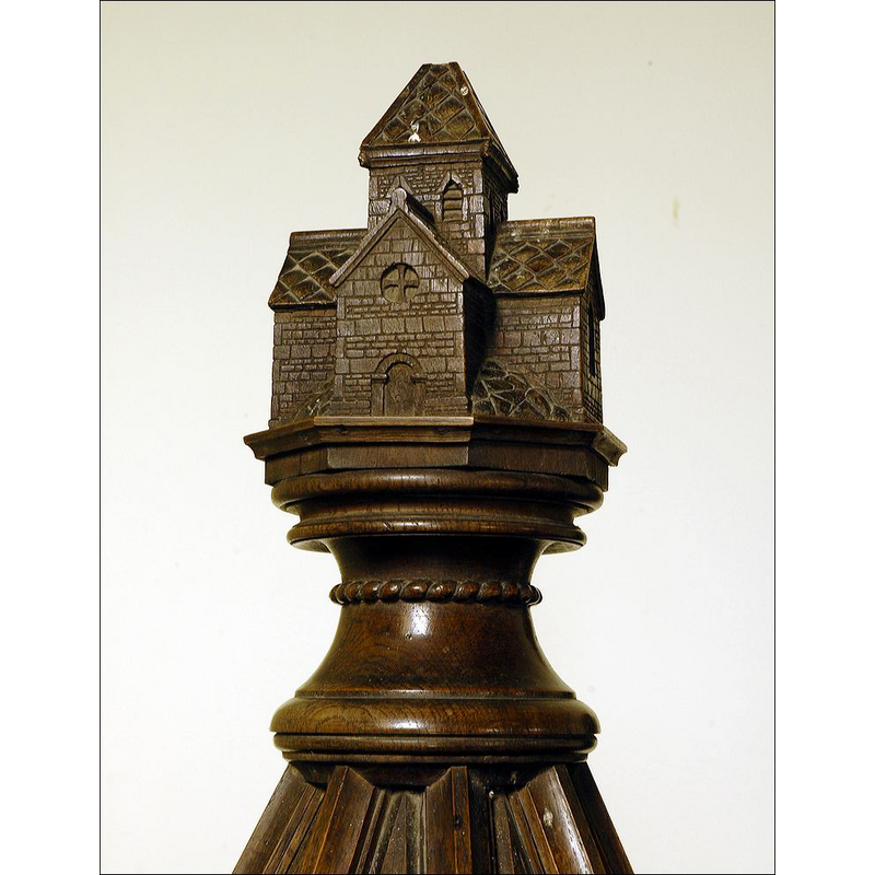 the finial of the font cover