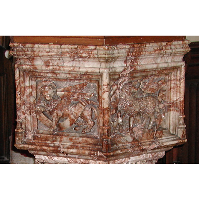 in the panel to the right of Mark's lion