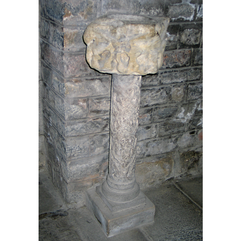 deeply carved on the sides
