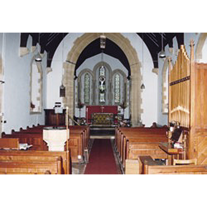 the font is partially visible on the left [north] side