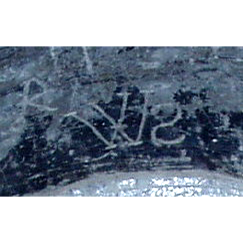 part of the inscription: "RWS"