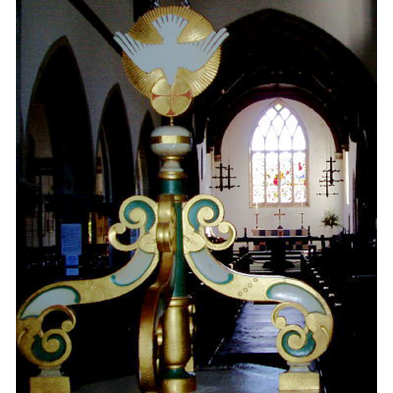looking east from the font