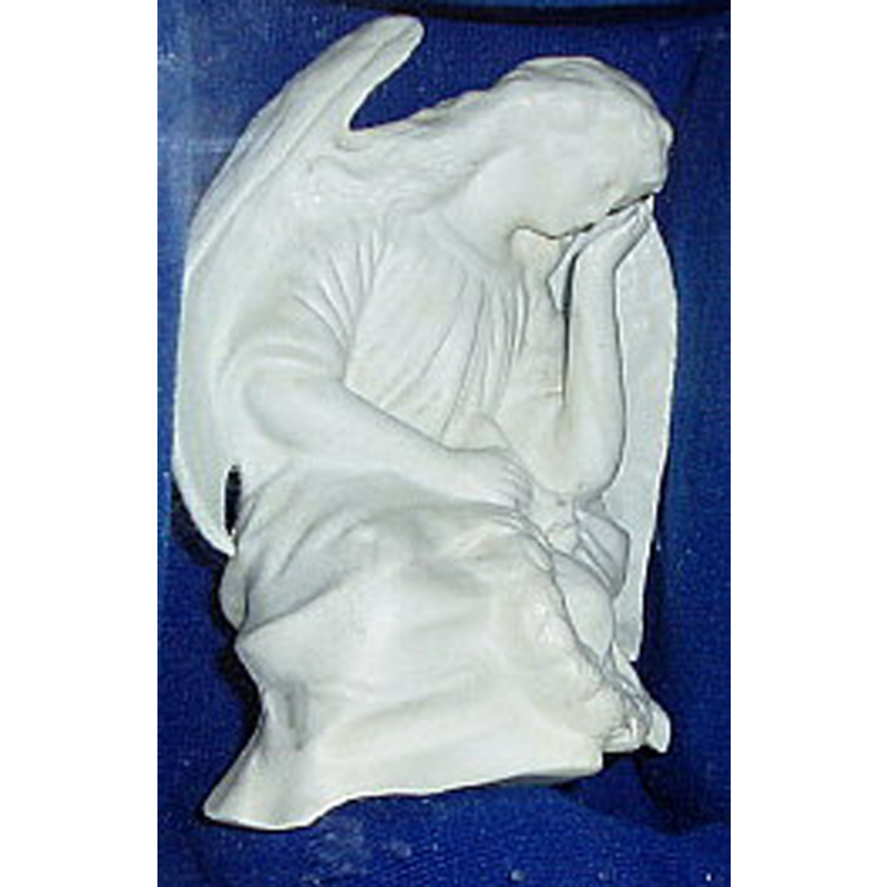 angel inside the finial of the cover