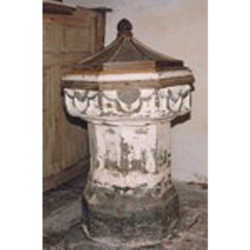the 18th-century (?) font and cover