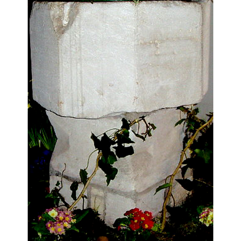 showing the damage where the cover staple was removed