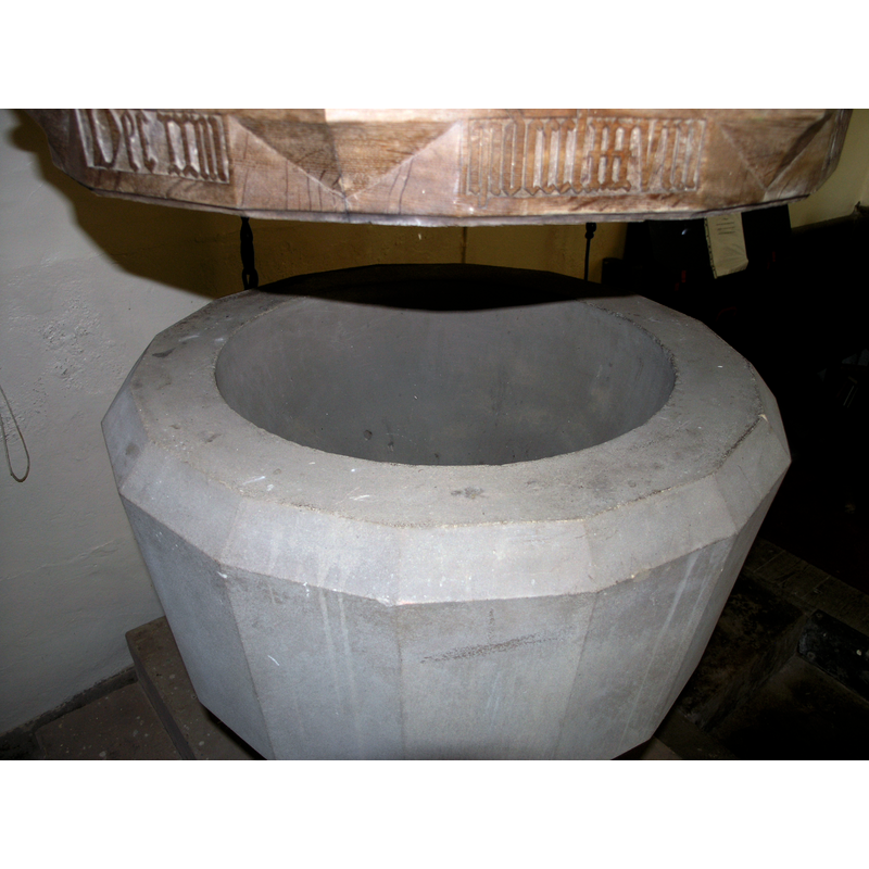 the mid-19thC replacement font