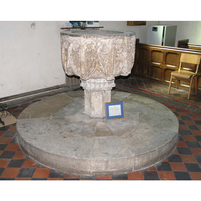 several, on the sides of the basin