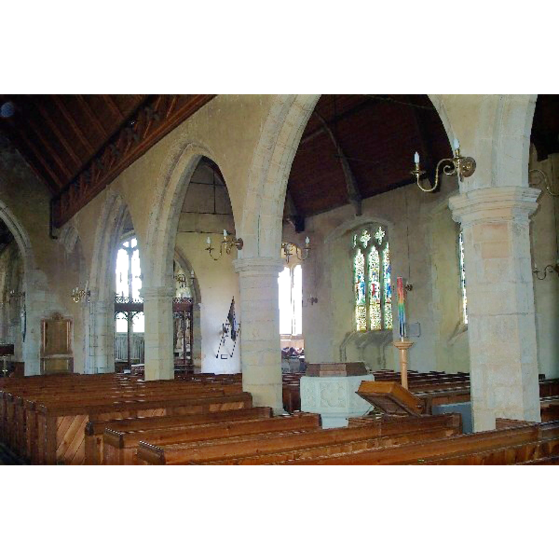 the font is visible in the centre aisle, on the right/south side