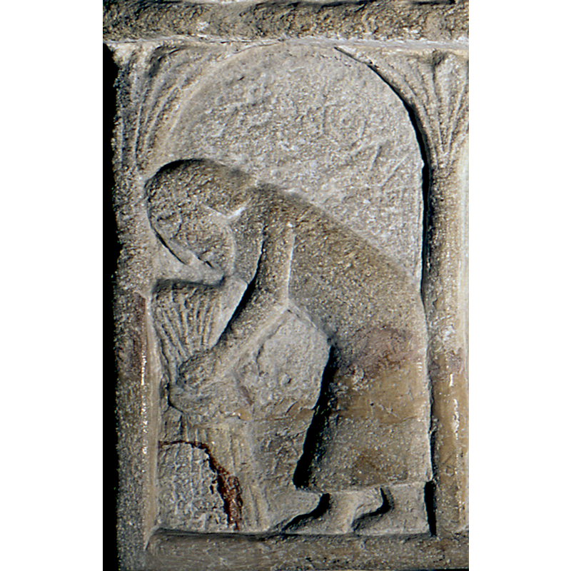on the east side of the font