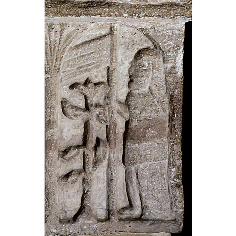 on the east side of the font