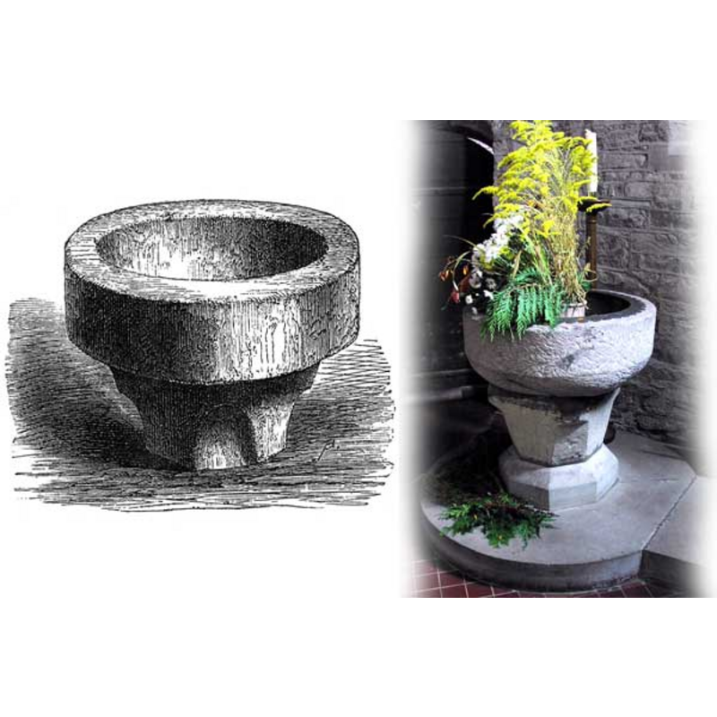 on the left the font as it probably was in the mid-19th century; on the right, the font ca. 2006