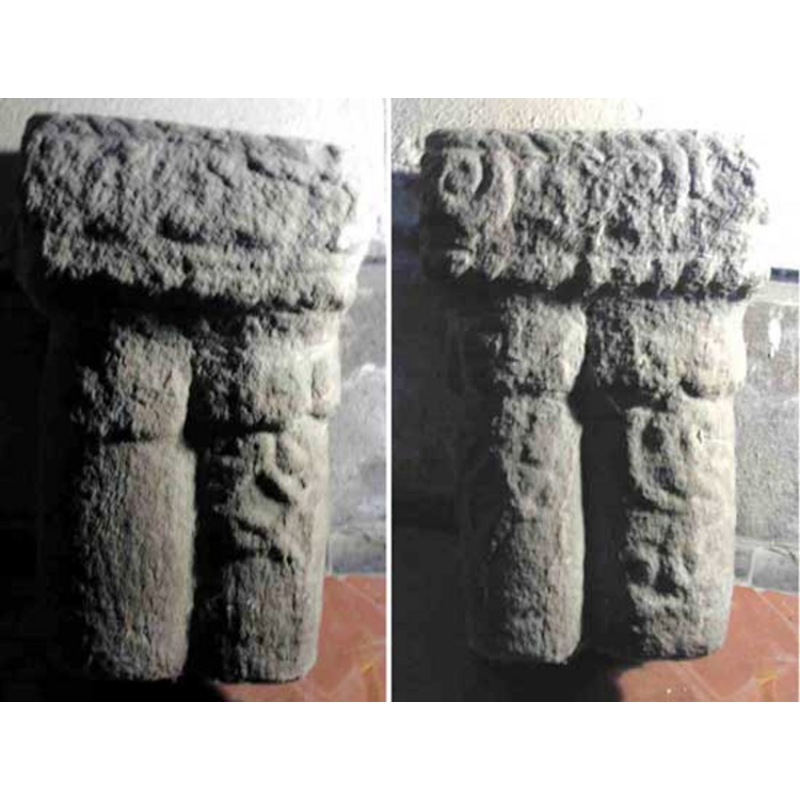 left (left) and front (right) sides of the object