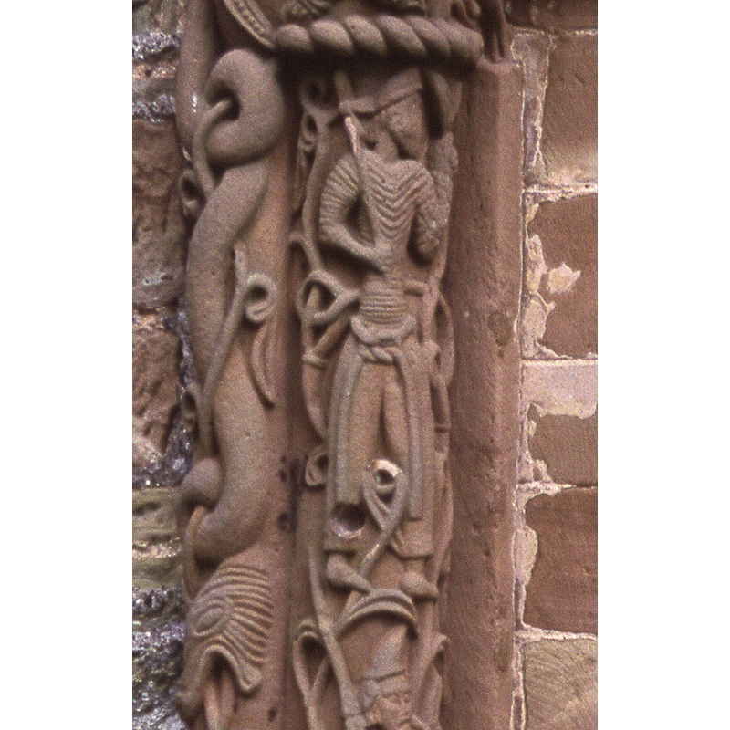 upper half of the carved column