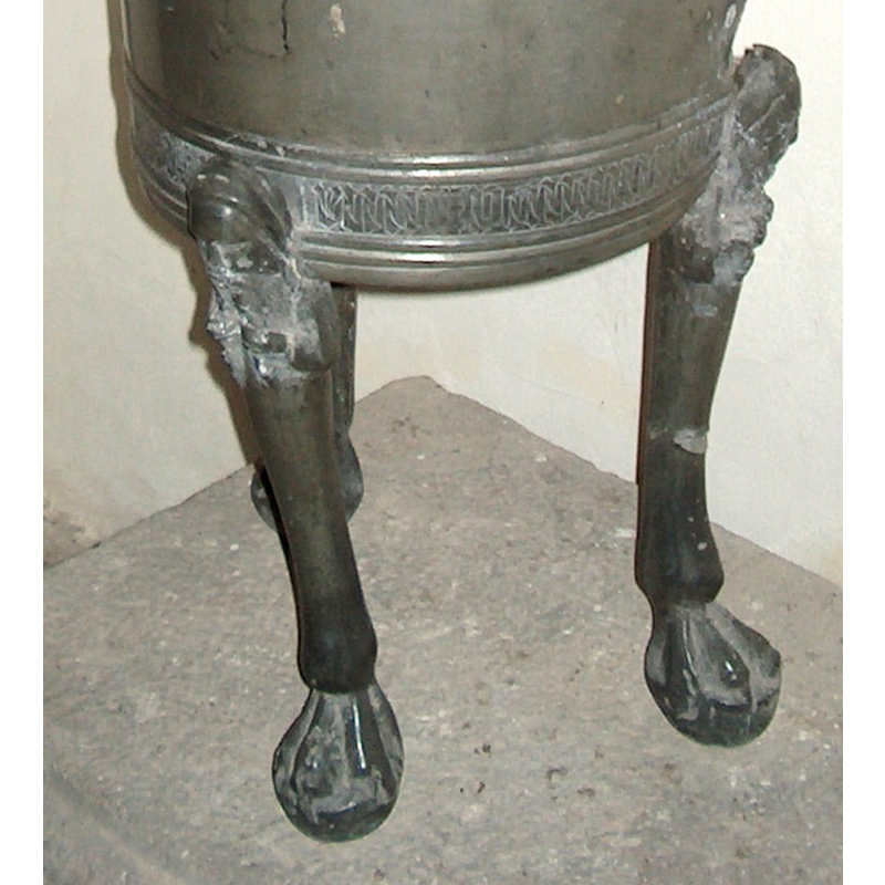 as on the side of the basin