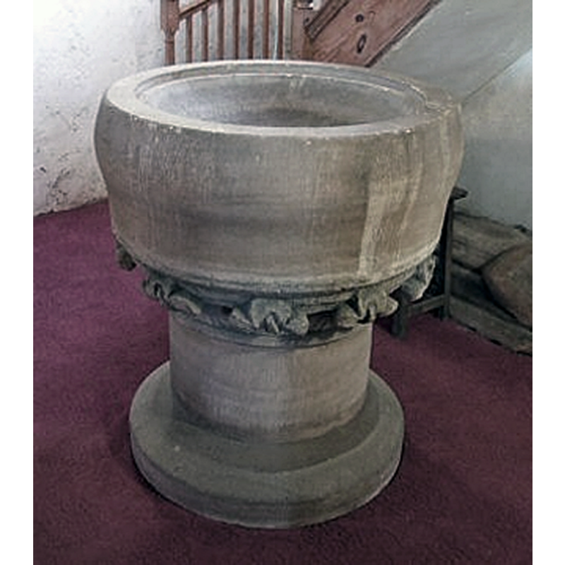 most of it modern, the stiff-leaf section incorporated below the underbowl